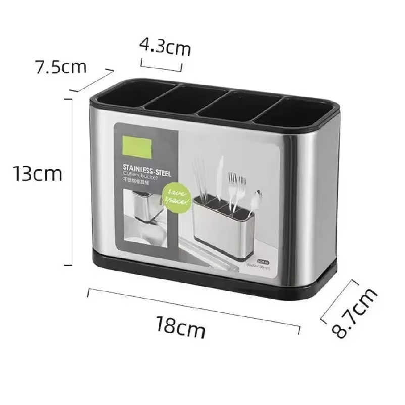 Égouttoir à couverts en acier inoxydable