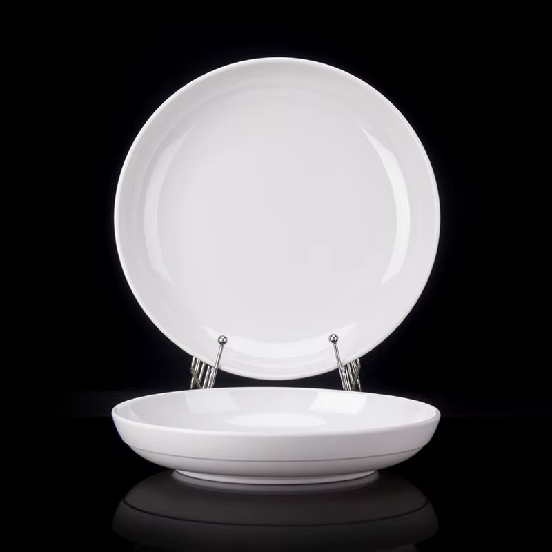 Assiettes à dîner rondes profondes en mélamine