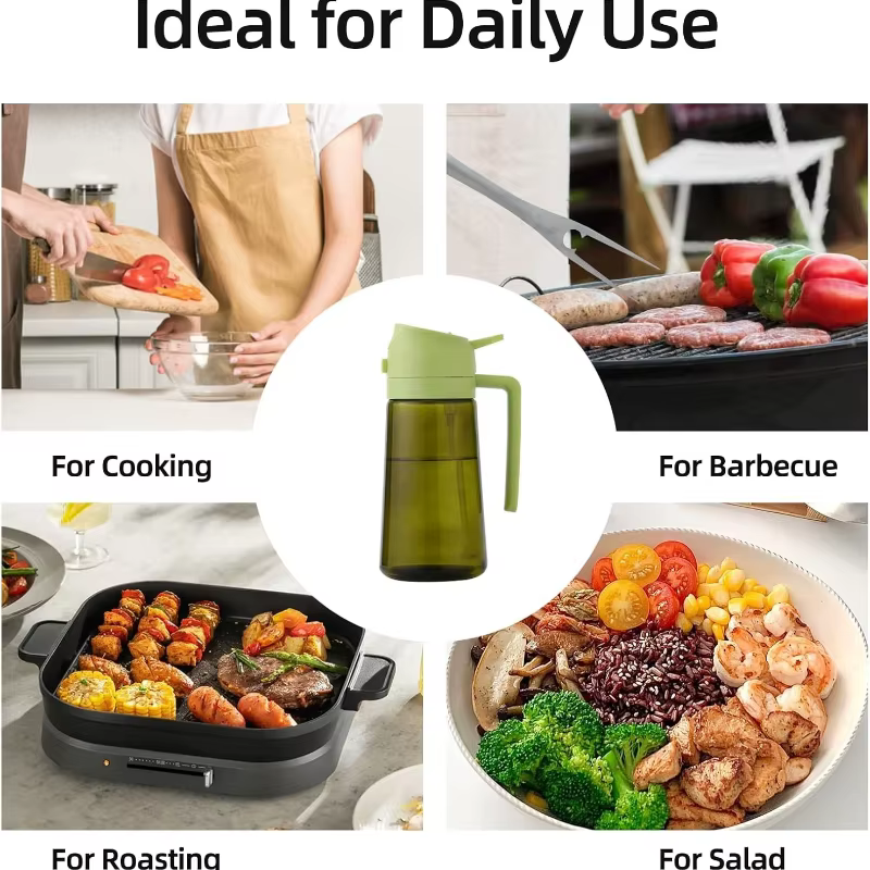Distributeur d'huile d'olive en plastique pour accessoires de cuisine