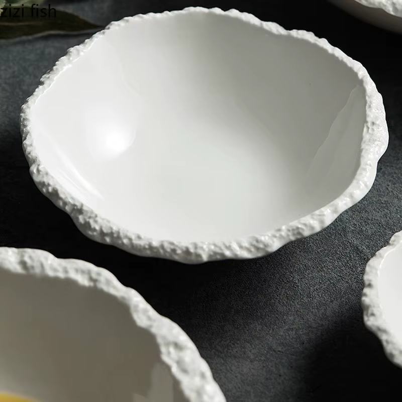 Bol à soupe en céramique blanc Simple