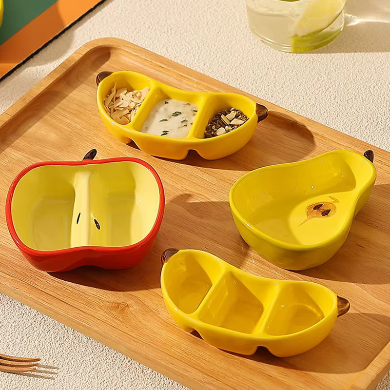 Plat créatif en porcelaine de Style coréen