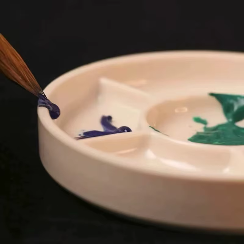 Palette de peinture en céramique