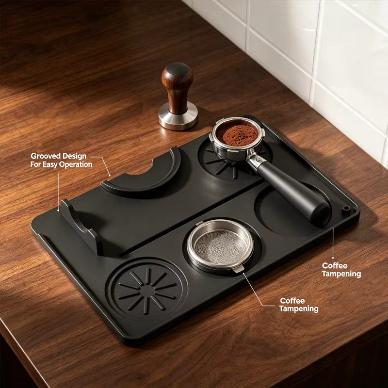 Tapis de pressage de café en silicone