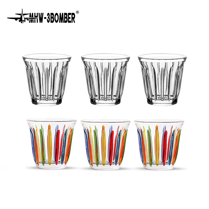 3BOMBER 90ml petites tasses en verre ensemble de 6 verres à boire