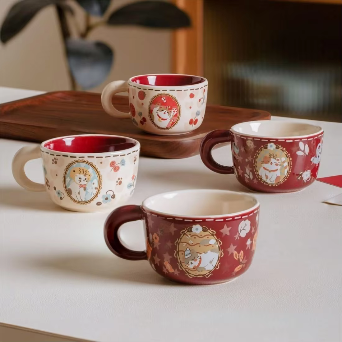Tasse à café en céramique pour chat