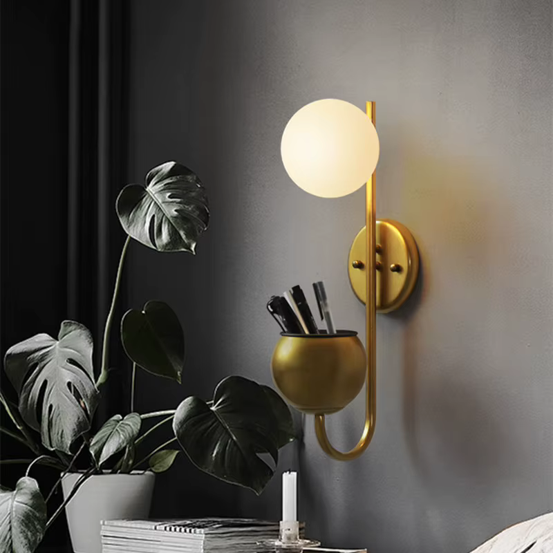 Applique Murale en Verre au Design Nordique Rétro Vintage, Luminaire Décoratif d'Nik, Idéal pour une Chambre à Coucher, un Restaurant ou une Table de oral et
