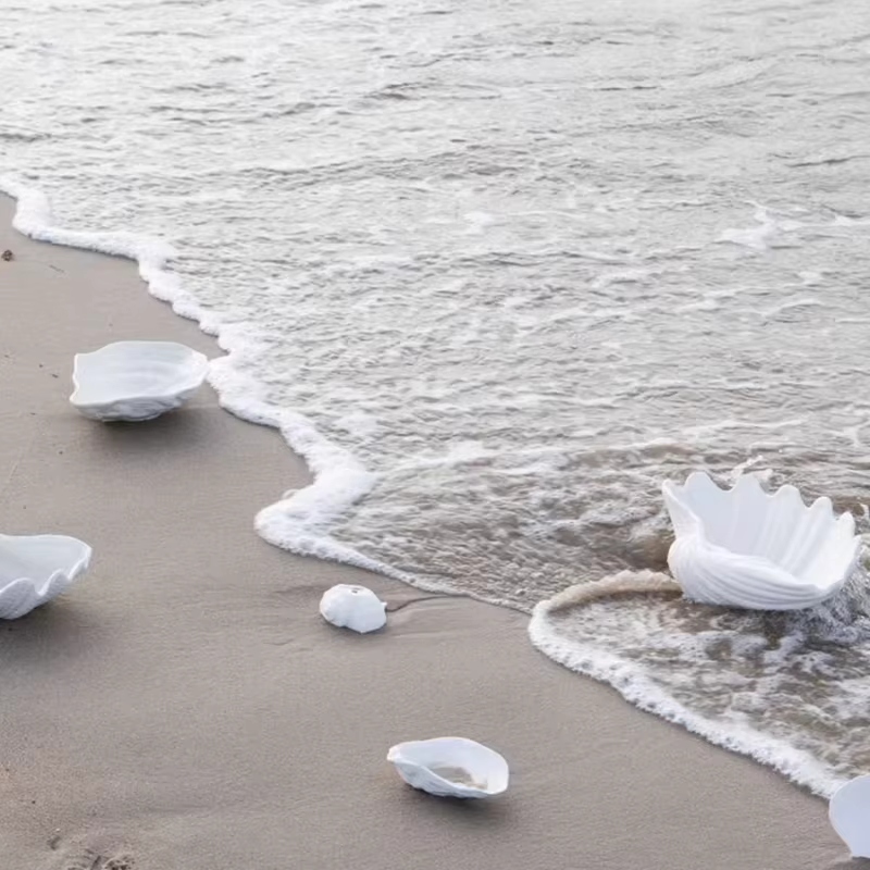 Ensemble de bols en coquillage en céramique