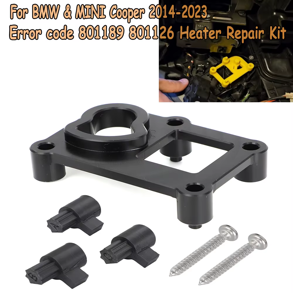 Kit de réparation de chauffage, Code d'erreur 801189 801126, nouveau Mini Cooper 2014 – 2023 pour BMW, pièces en matériau POM de haute qualité pour OEM # 9383118-08