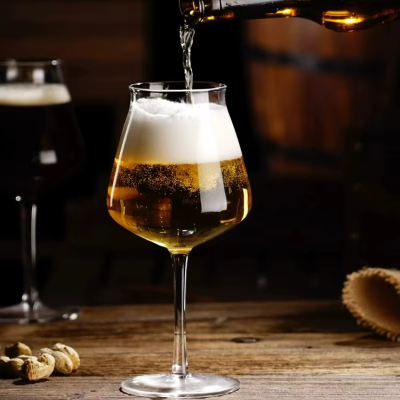 Verres à vin tulipe à large bouche