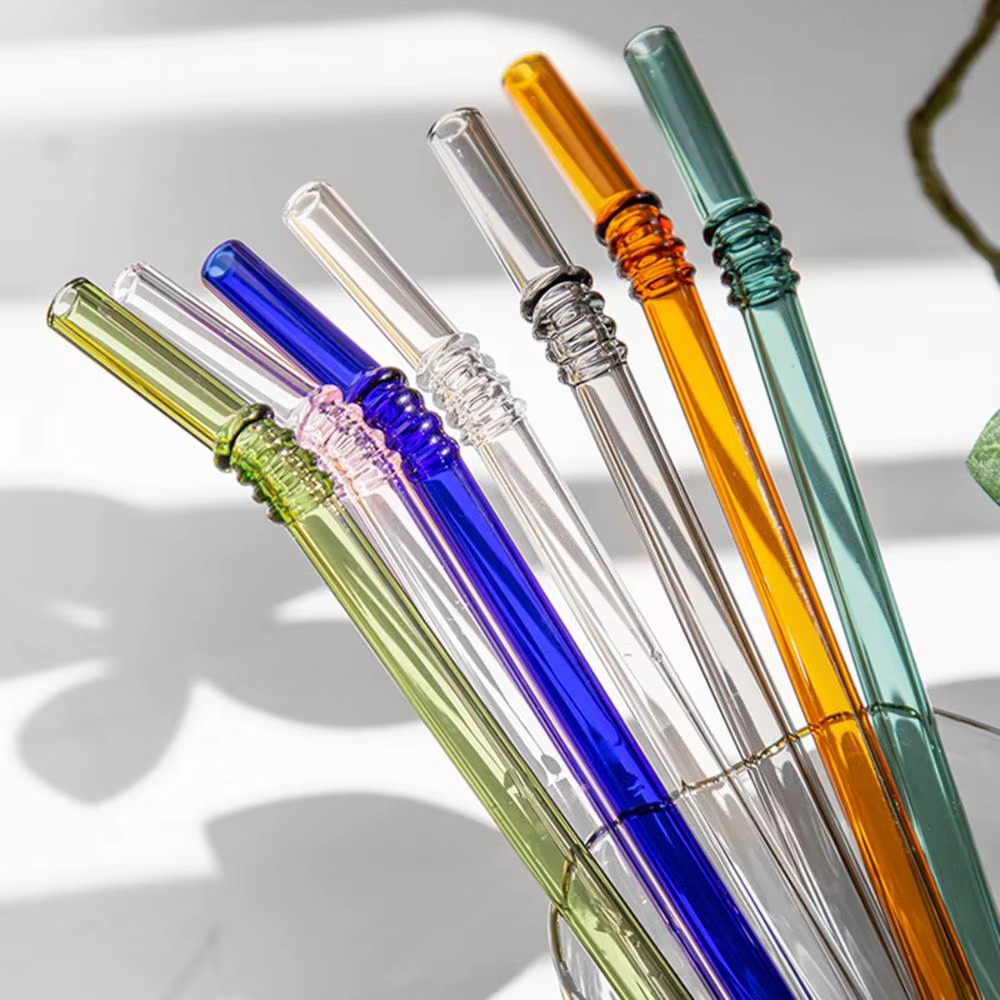 Pailles en verre réutilisables