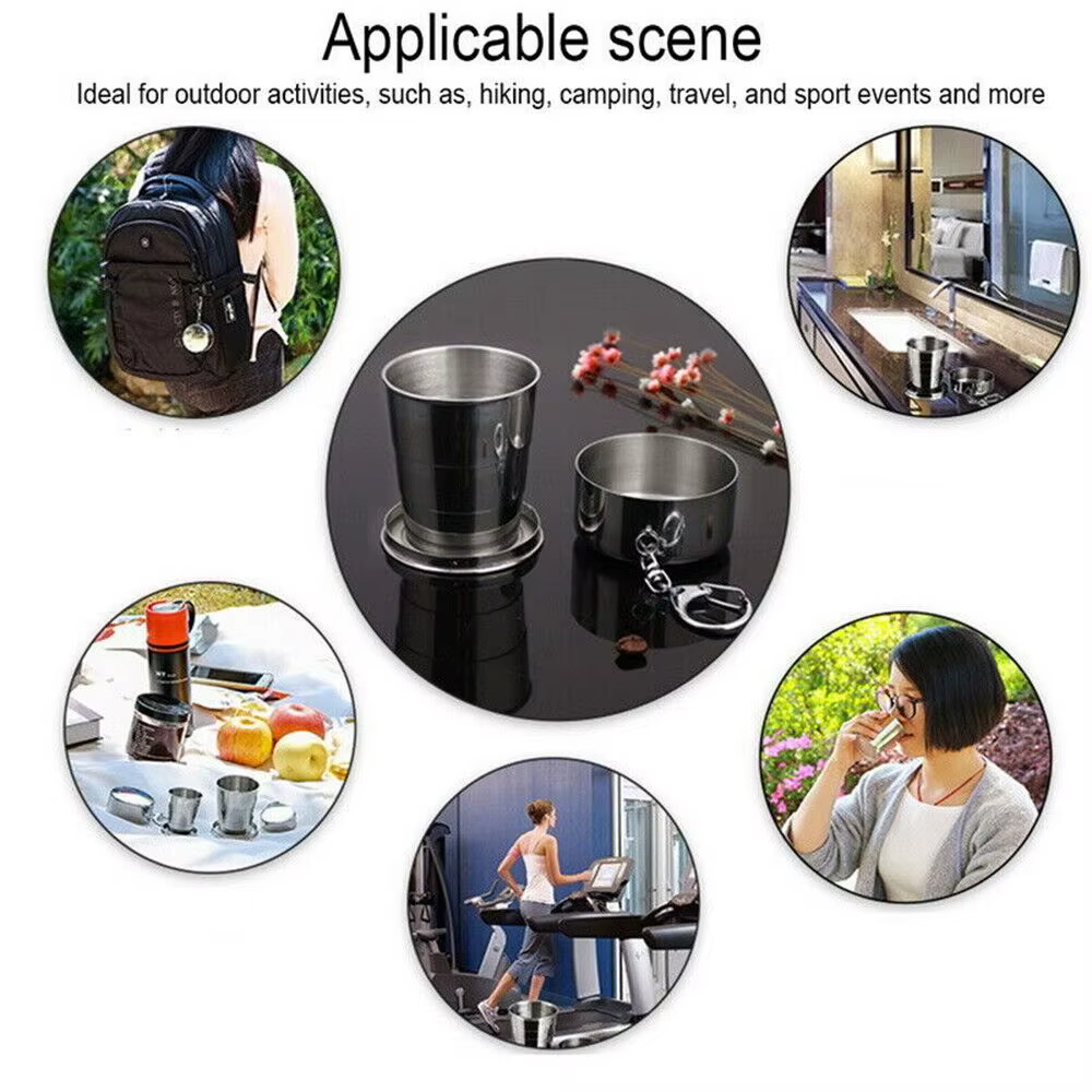 Nouveau Tasse à café de voyage en acier inoxydable