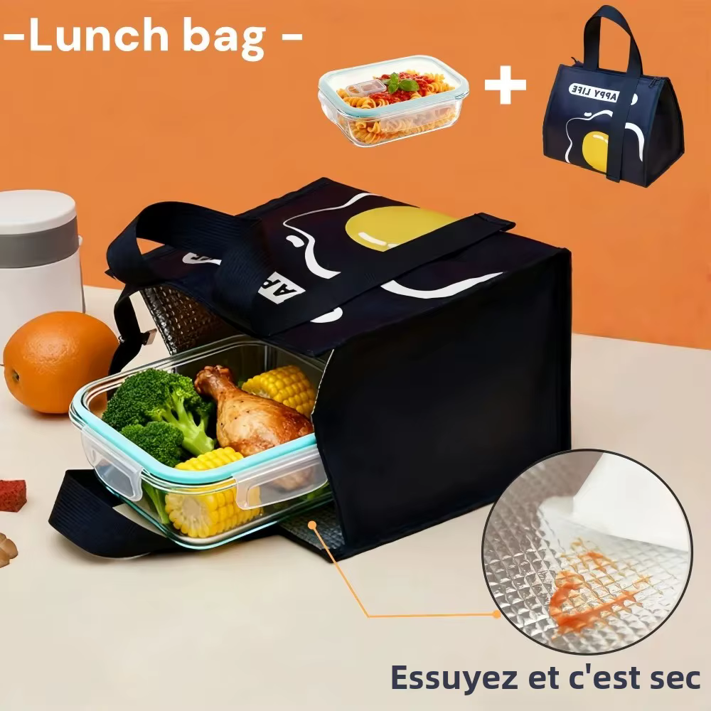 Boîte à lunch en verre sans BPA