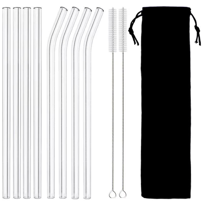 Pailles en verre réutilisables