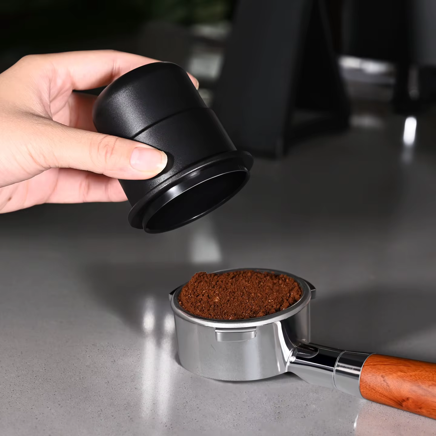 Tasse de dosage de café transparente givrée