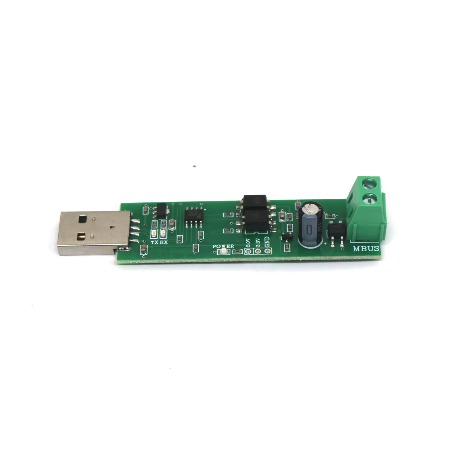 Module Convertisseur USB vers MBUS Maître-Esclave pour Lecture de Compteurs, Test, Communication et Débogage de Compteurs d'Énergie Intelligents, de Chaleur et de Gaz