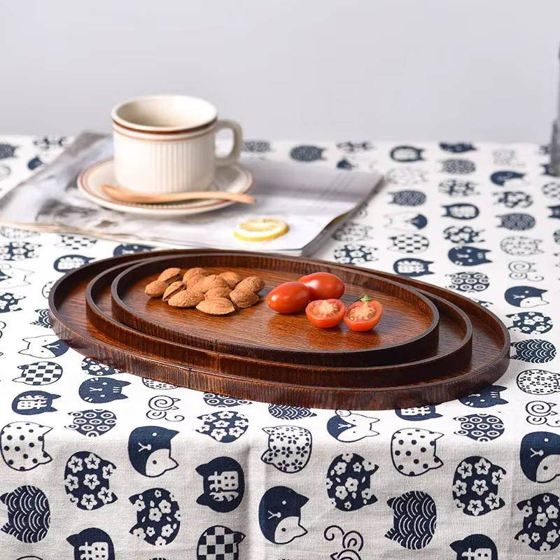 Plateaux de service ovales
