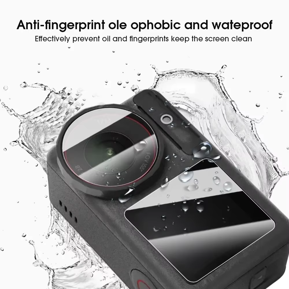 Protecteur d'écran HD pour DJI Osmo Action 6 5 4 3 Action 5 Pro, Film de protection d'objectif de caméra en verre trempé Ultra-clair, accessoires