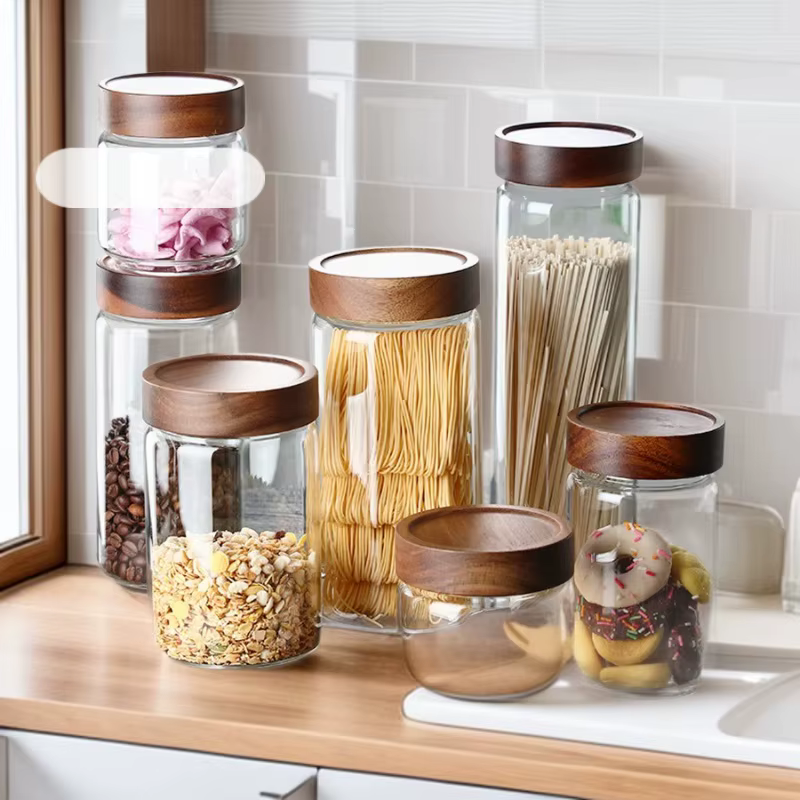 Bocaux de Rangement Scellés en Verre à Usage Domestique