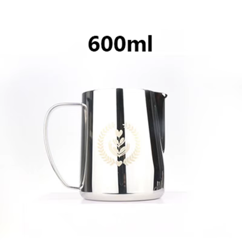 Pichet à mousser expresso en acier inoxydable