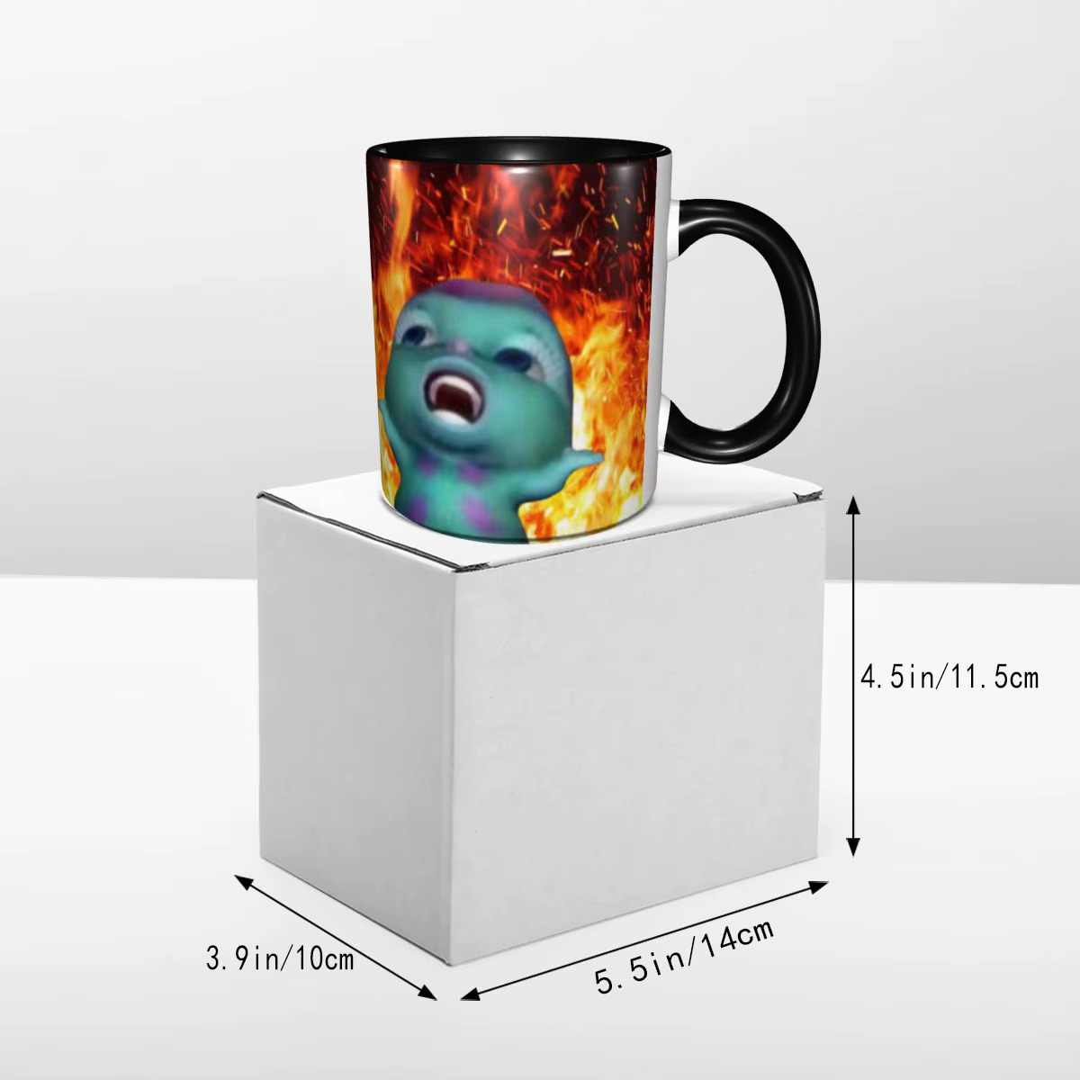 Bibble sur les tasses de feu personnalisées, bricolage, thé, lait, café