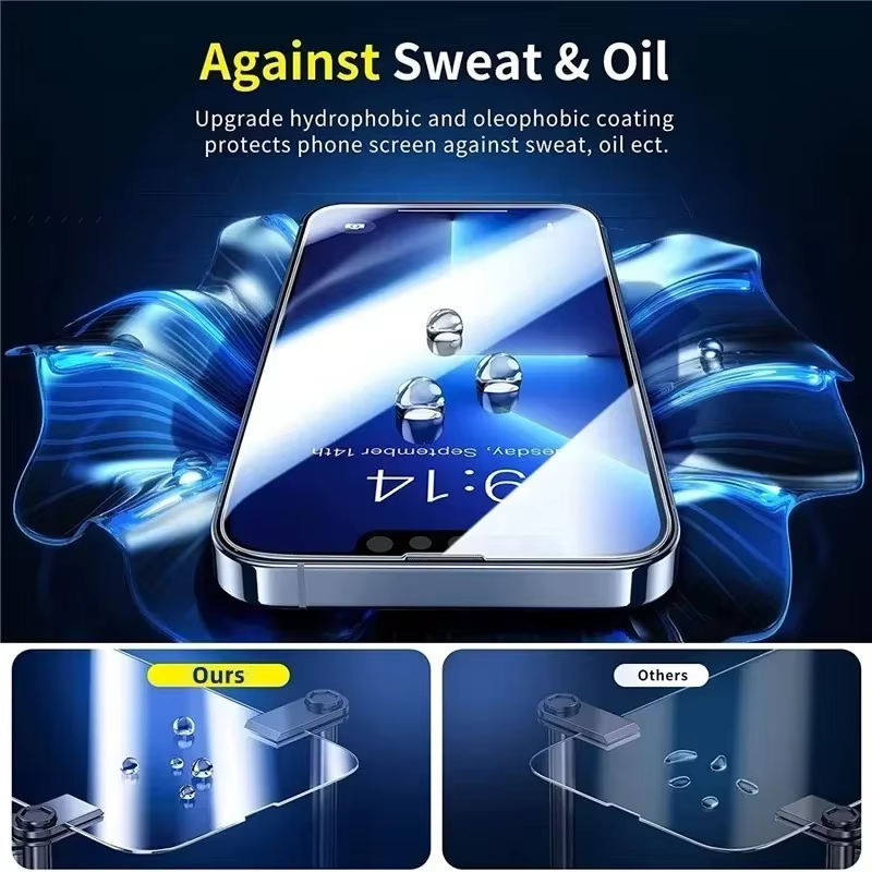 1-5 pièces de verre trempé pour iPhone 14 13 12 11 16 15 Pro Max Protection d'écran pour iPhone 6 6S 7 8 SE X XS XR Film de verre protecteur