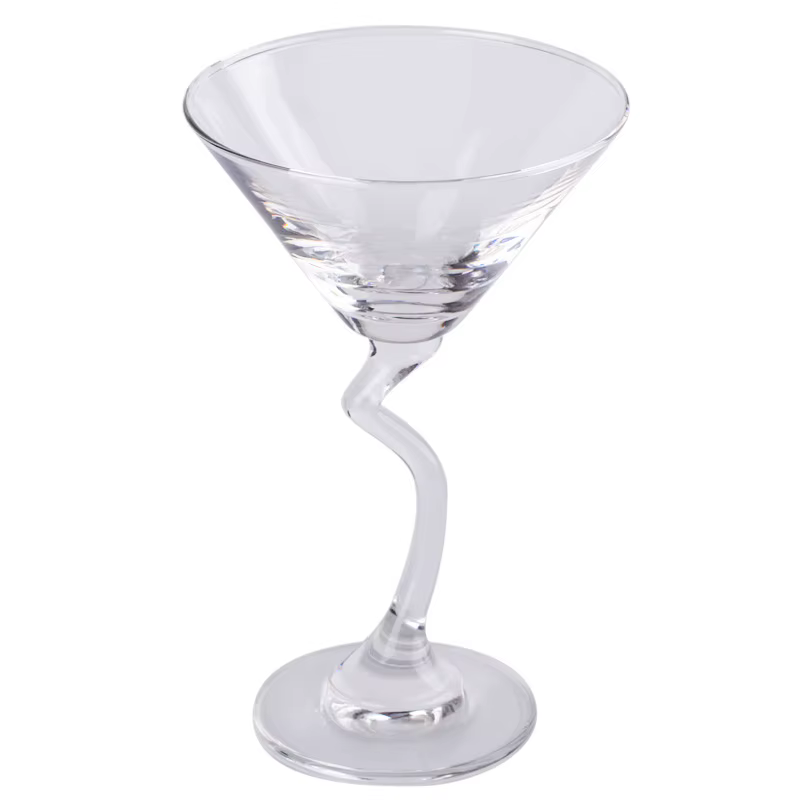 Ensemble de verres à cocktail triangulaires