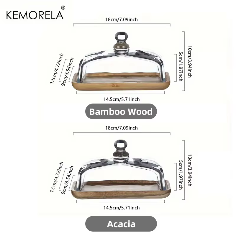 Assiette en bois pour gâteaux et desserts