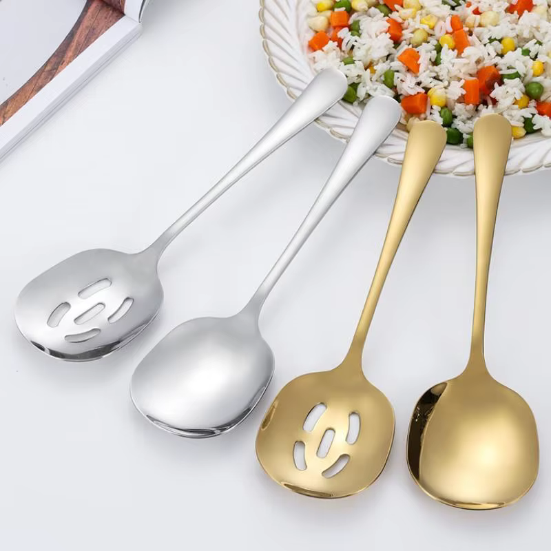 Cuillère de service en acier inoxydable