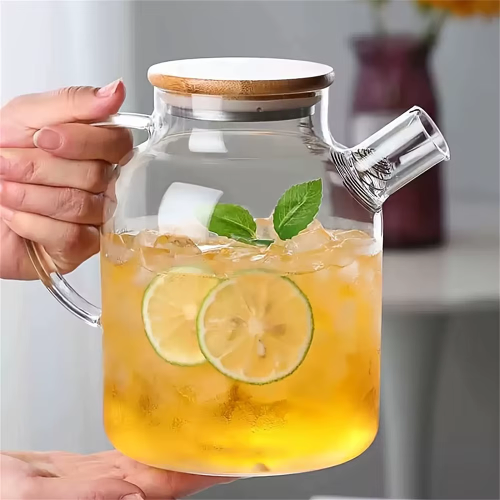 Théière en verre de grande capacité 1L/1