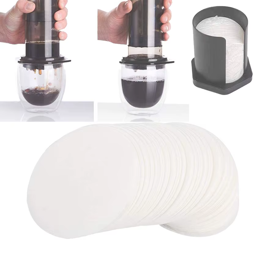 Papier filtre rond pour cafetière Aeropress et machine à expresso, 350 pièces