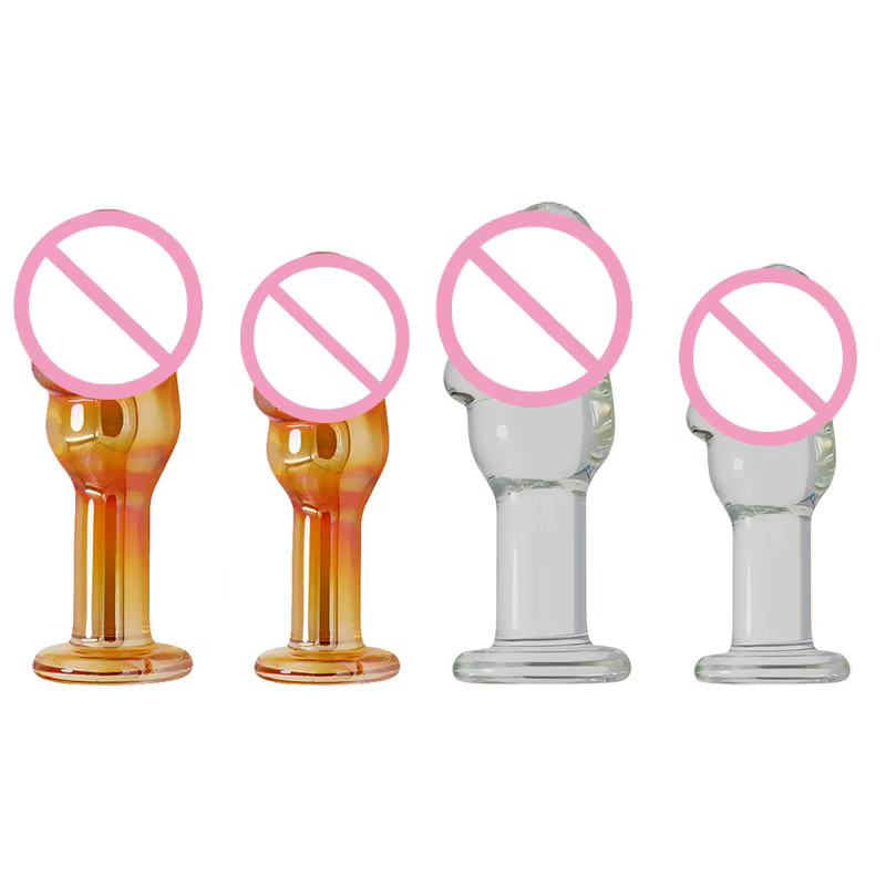 Godemiché en verre de cristal en forme de pénis réaliste, perles en verre, point G, Plug Anal, jouets sexuels érotiques pour femmes, Couples, jeux pour adultes