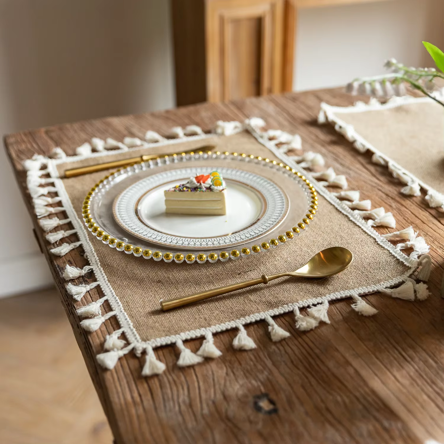 Sets de Table Tressés en Jute