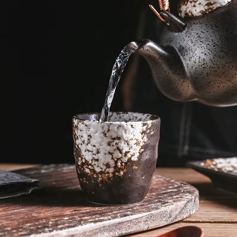 Tasse à Thé Japonaise de 180ml en Céramique Rétro