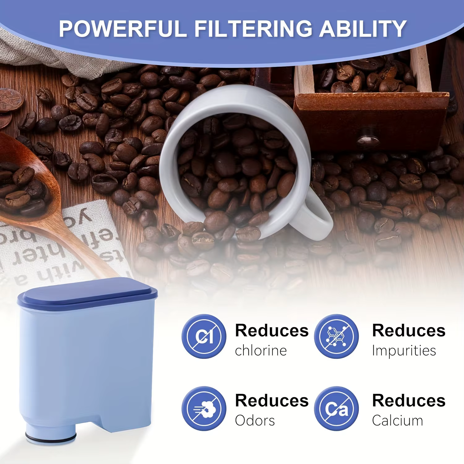 Filtres pour machine à café compatibles avec Philips Saeco AquaClean CA6903 Améliorez votre expérience