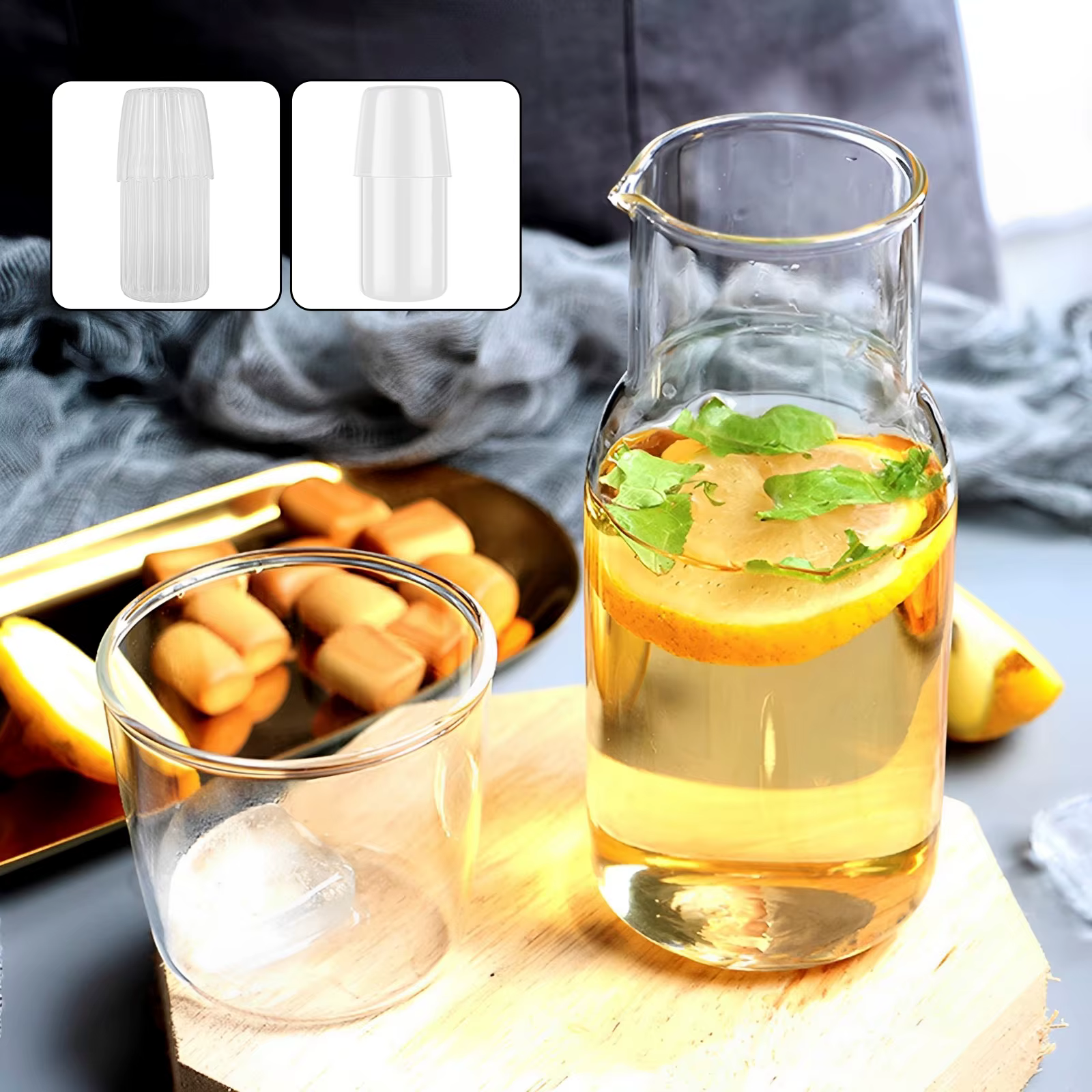 Ensemble de bouteilles d'eau en verre 550ML/600ML