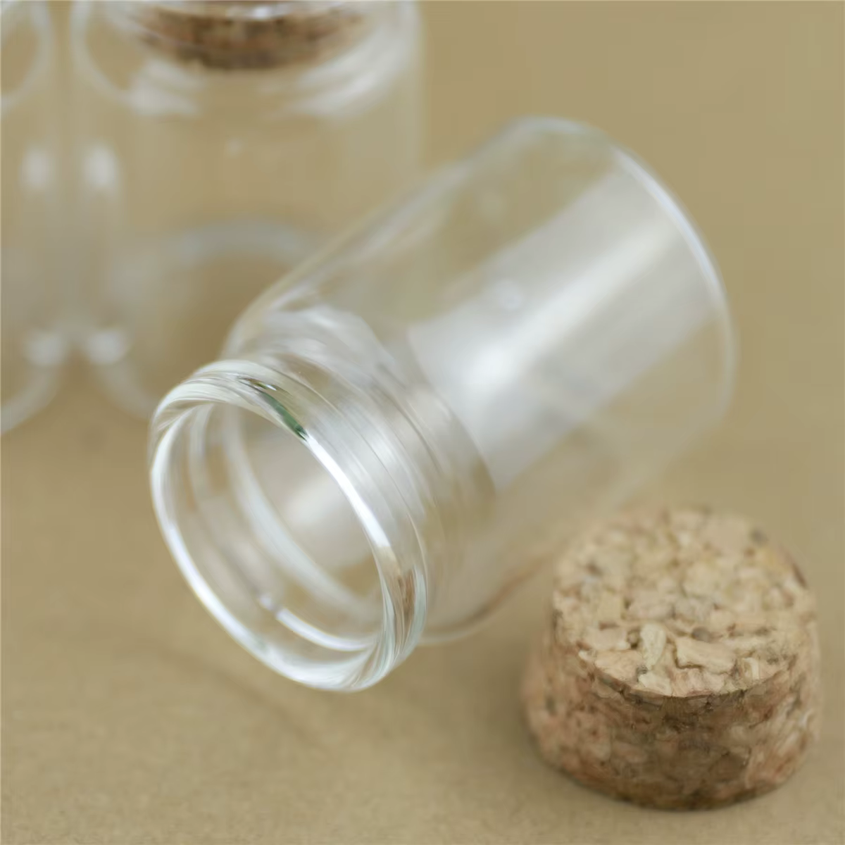 Bocaux en verre transparent