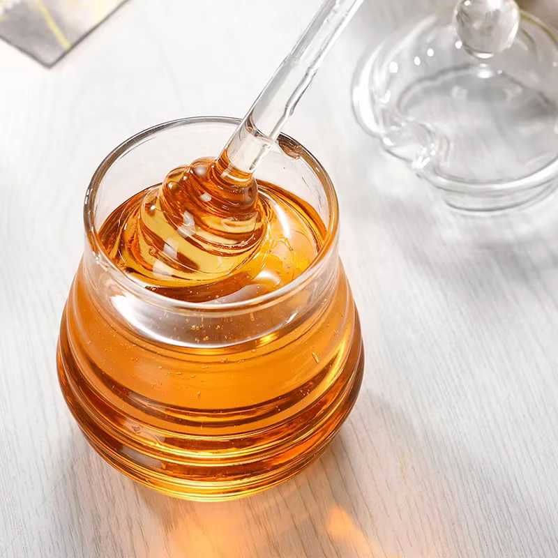 Pot à miel en verre domestique