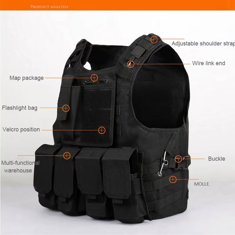 Gilet tactique CS jeu Airsoft assaut Molle gilet équipement vêtements de plein air chasse Camouflage gilet Combat sécurité gilet