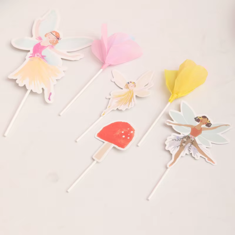 Ensemble de vaisselle Elf Flower Fairy pour fête d'anniversaire