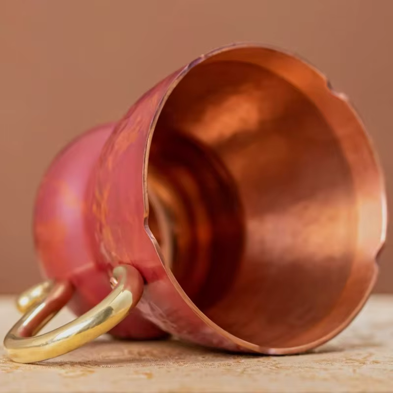 Mini tasse à café en cuivre Vintage