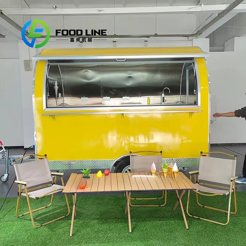 Distributeur automatique de restaurants à café personnalisés, remorques de Concession mobiles, chariots alimentaires, camions de crème glacée à vendre
