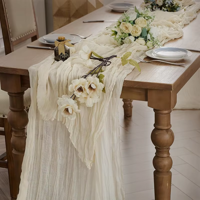 Chemin de Table Beige gaze