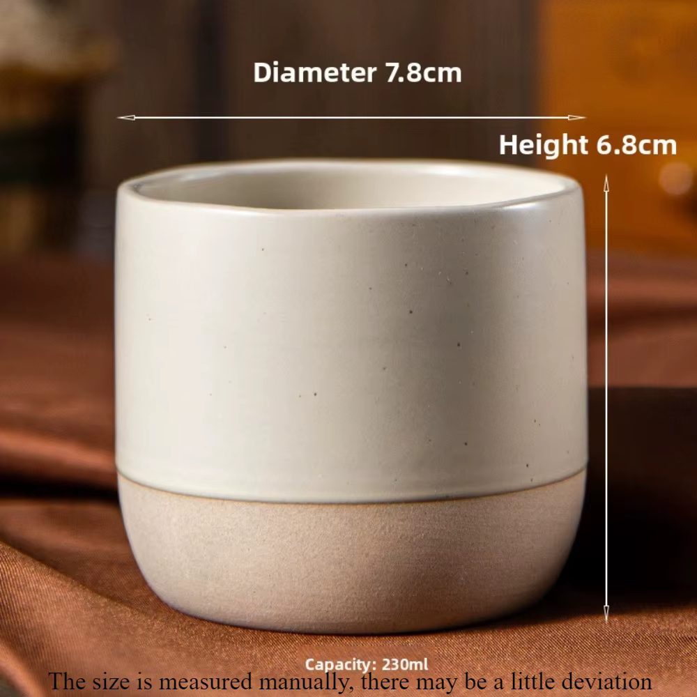 Tasse à café en céramique ronde japonaise faite à la main