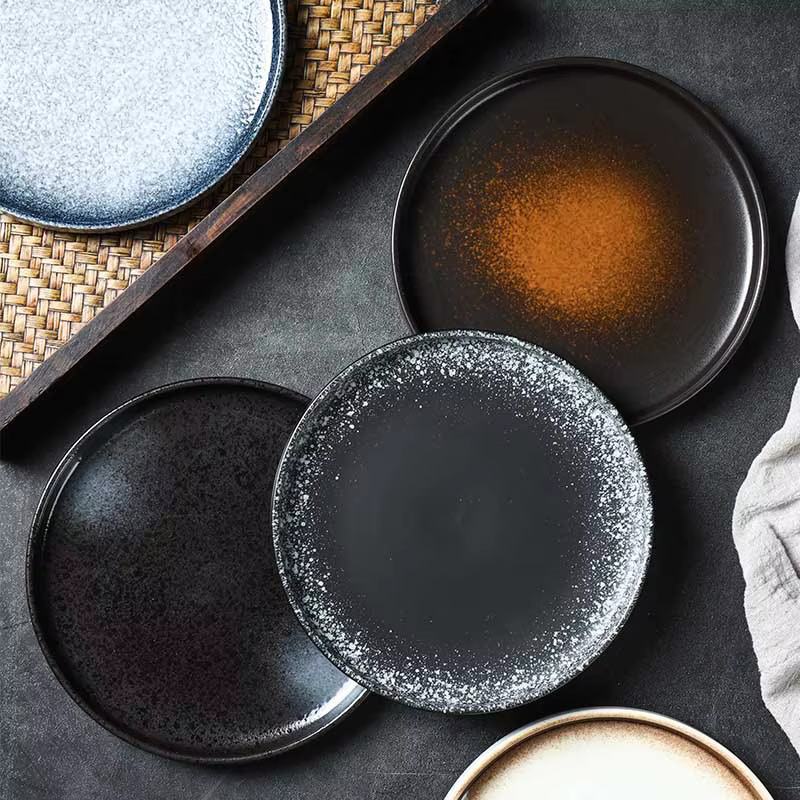 Plat à pâtes en céramique de style japonais