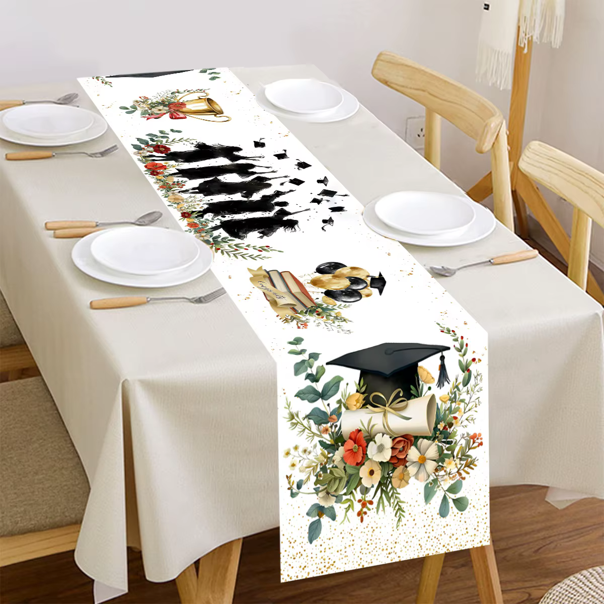 Chemin de table et nappe de table pour la promotion 2026