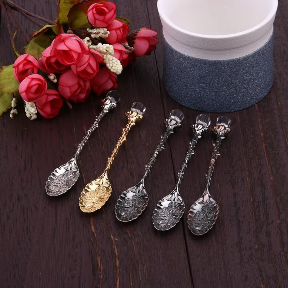 Cuillère à café tête en cristal