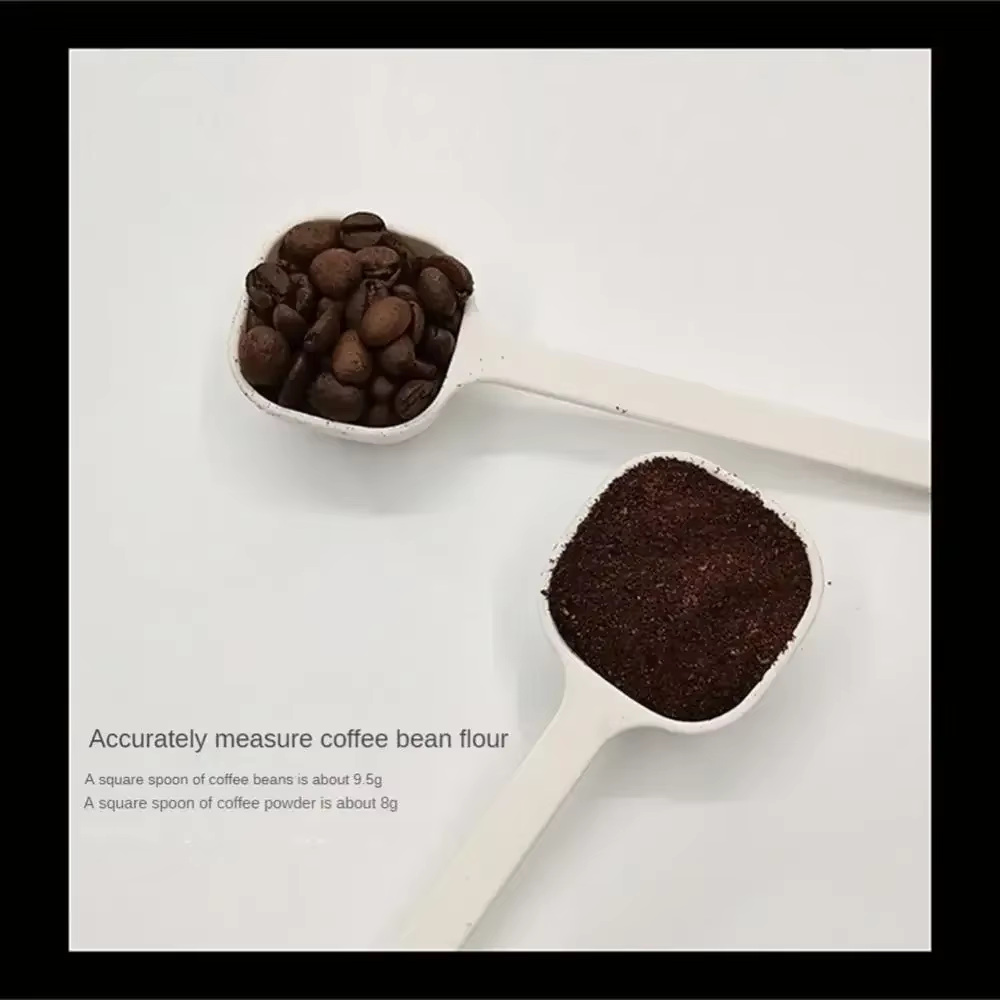 Nouveau cuillère à mesurer le café à double usage noir longue