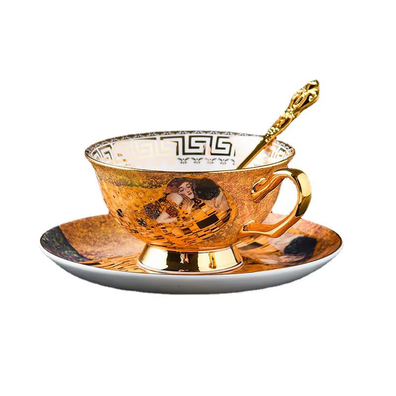 Klimt Kd'appareils Sophia-Ensemble de tasses à café en porcelaine de Chine