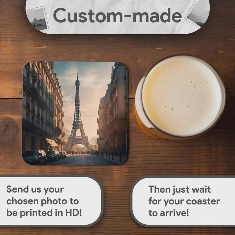 Sous-verres personnalisés avec photo