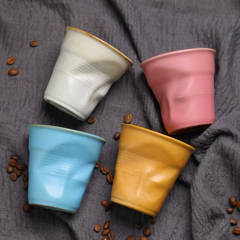 Mini tasse à café irrégulière créative de 3/6oz